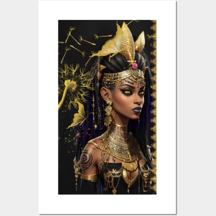 Golden Queen Nefertiti Posters and Art